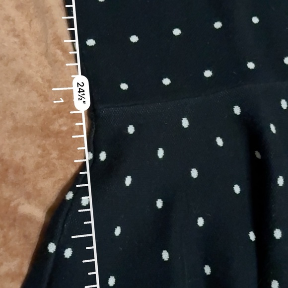 Petite Black By Celden 140 Black and White Polka Dot Knit Dress 7-9 years - Picture 6 of 8